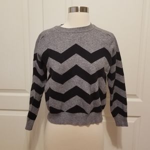 Grey Zig Zag Sweater